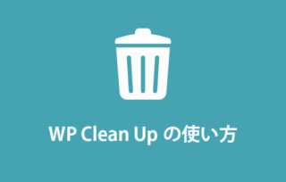 WP Clean Up の使い方